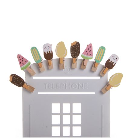 Декоративные прищепки Мороженое, 10 шт