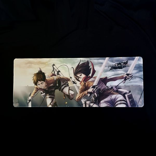 Коврик компьютерный Атака на Титанов - Эрен и Микаса (Attack on Titan)