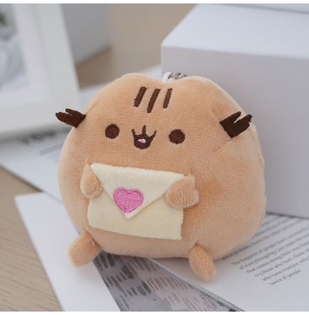 Мягкая игрушка-брелок Pusheen с письмом, 9×8 см