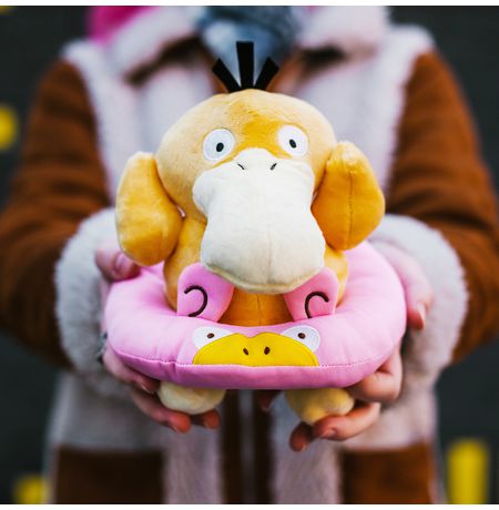 Мягкая игрушка Покемон Псайдак в кругу-слоупоке (Pokemon Psyduck) изображение 4
