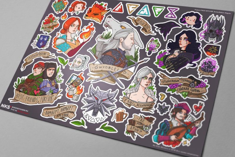Стикеры Ведьмак (Witcher) наклейки NKS изображение 2