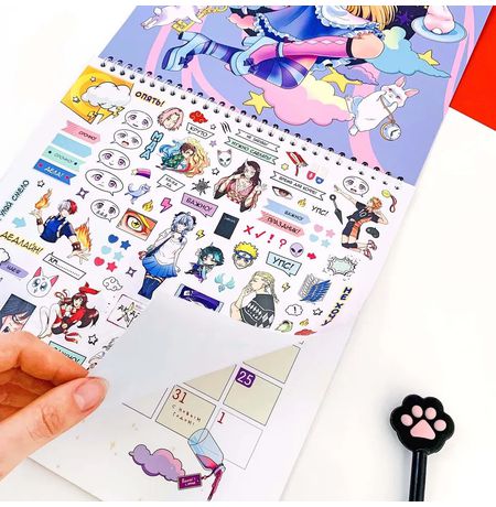 Календарь Аниме 2023 со стикерами изображение 8