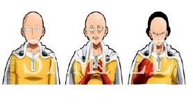 3D стикер-мини Ванпанчмен - Сайтама (One-Punch Man)