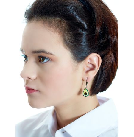 Серьги Авокадо половинки изображение 2