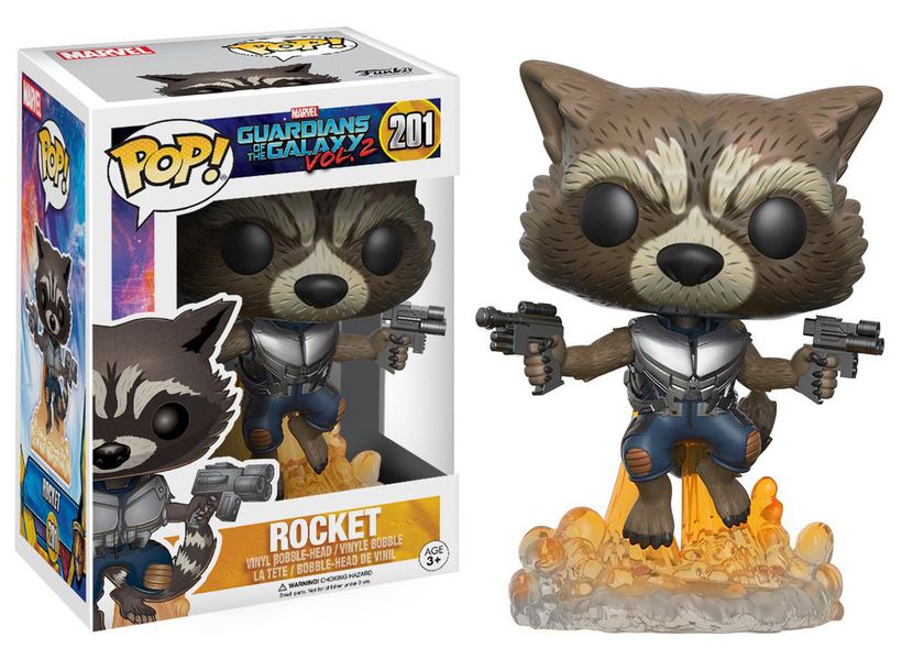 Фигурка-башкотряс Funko POP! Стражи Галактики - Ракета (Rocket - Guardians 2)