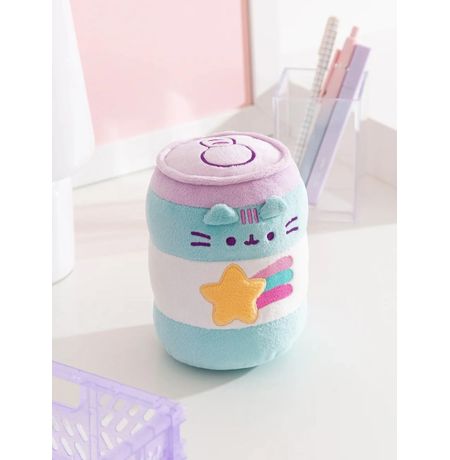 Мягкая игрушка Кот Пушин Банка с газировкой (Pusheen Cat) 19х10 см