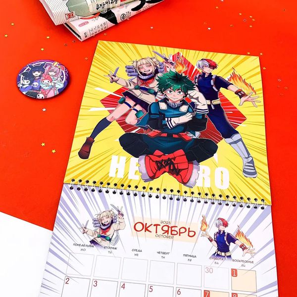 Календарь Аниме 2023 со стикерами изображение 7