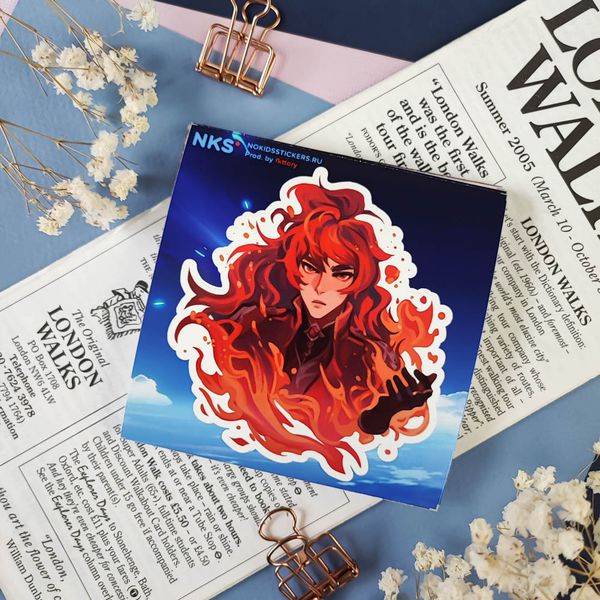 Стикер Геншин Дилюк 2 (Genshin Impact) наклейка NKS