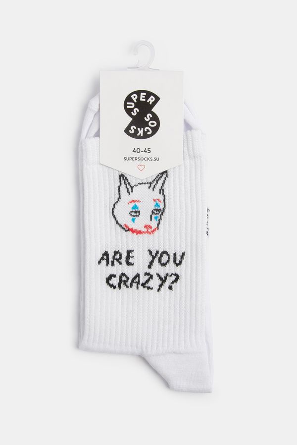 Носки SUPER SOCKS Are You Crazy? Джокер  (размер 40-45)