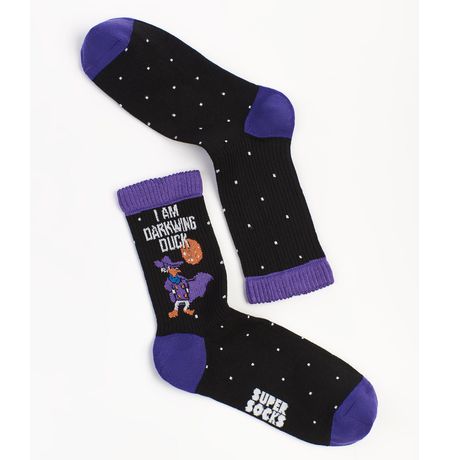 Носки SUPER SOCKS Черный Плащ - Darkwing Duck (размер 40-45)