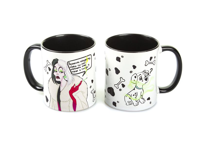 Кружка 101 далматинец - Круэлла Де Виль (101 Dalmatians - Cruella De Vil)УЦЕНКА