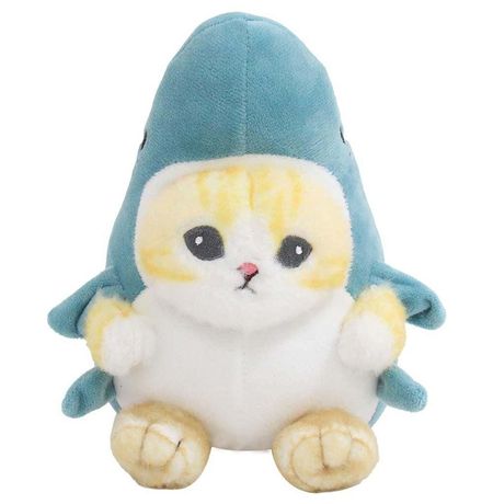 Мягкая игрушка Кот в акуле, синий изображение 3