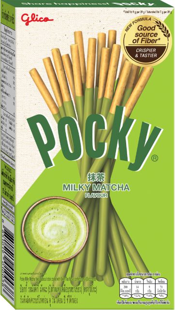 Pocky Milky Matcha 39 г бисквитные палочки