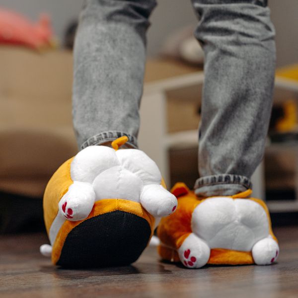 Тапочки Собака - Корги, с задниками изображение 2