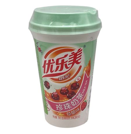 Напиток Milk Tea с тапиокой и клубникой, для приготовления, 80 г