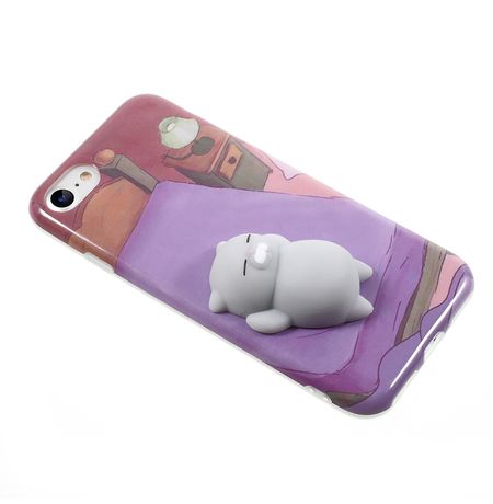 Чехол для iPhone 6 со сквиши Котик, антистресс