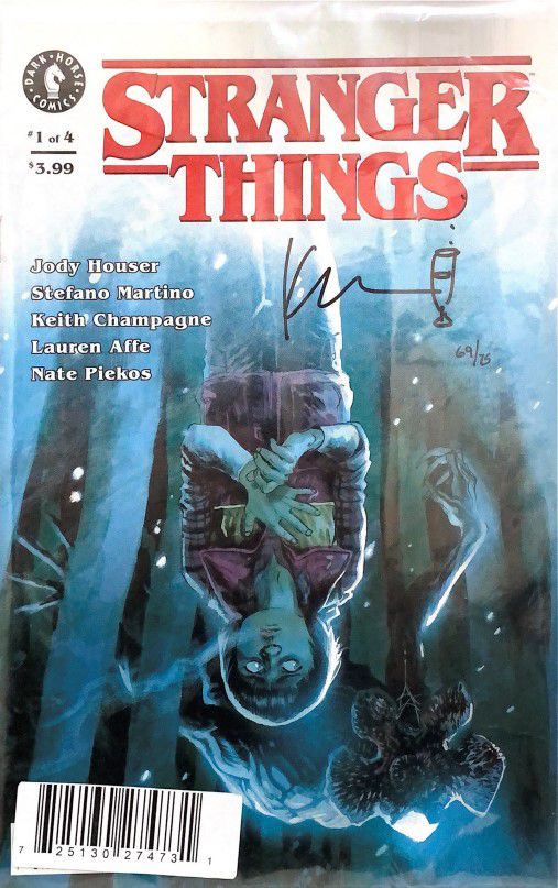 Stranger Things #1B с автографом Keith Champagne