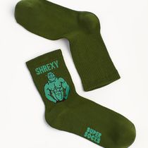 Носки SUPER SOCKS Shrexy зеленые (размер 40-45)