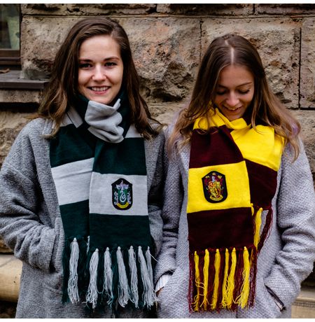 Шарф Гарри Поттер Слизерин (Harry Potter: Slytherin) с широкими полосками изображение 2