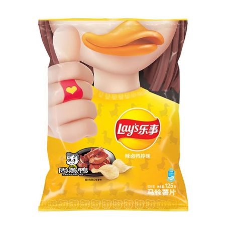 Чипсы Lay's со вкусом шеи острой пекинской утки, 65г