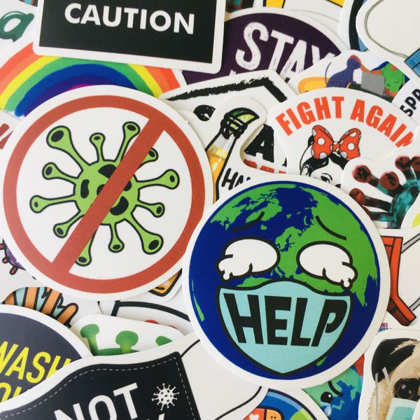 Стикеры Карантин 50 шт изображение 3