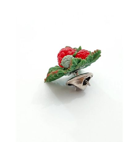 Брошь Малина тройная ягода изображение 2