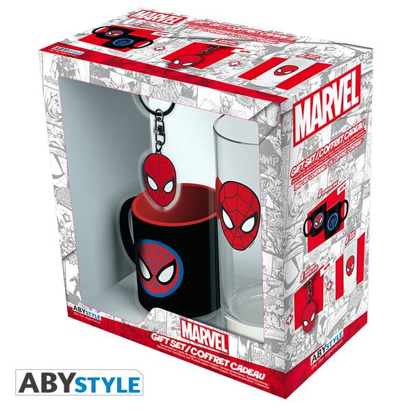 Подарочный набор Человек Паук (Бокал + Брелок + Кружка Spider-Man)