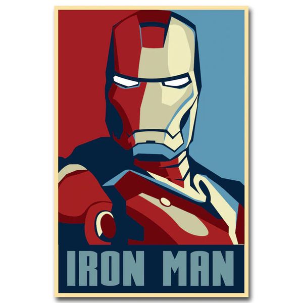 Постер Железный Человек - Pop Art (Iron Man) крафт