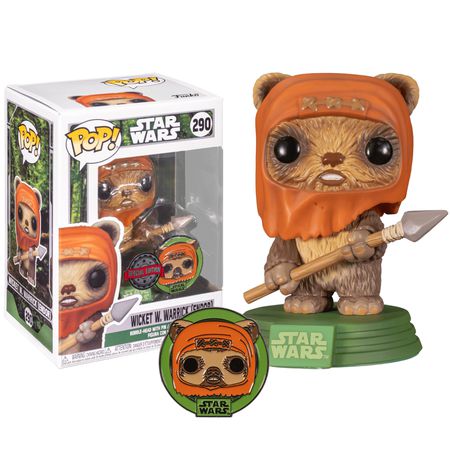 Фигурка Funko POP! Звездные войны - Уикет со значком (Star Wars) Special Edition