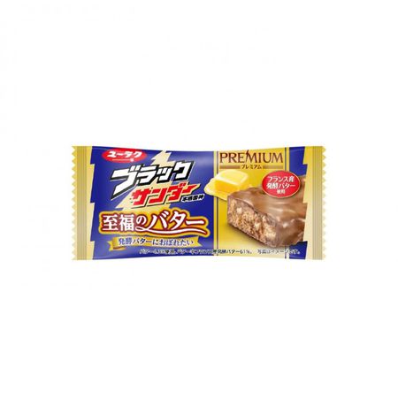 Шоколадный батончик Yuraku Black Thunder с миндалем и бисквитом