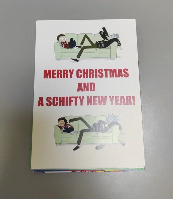 Открытка Рик и Морти - Merry Christmas