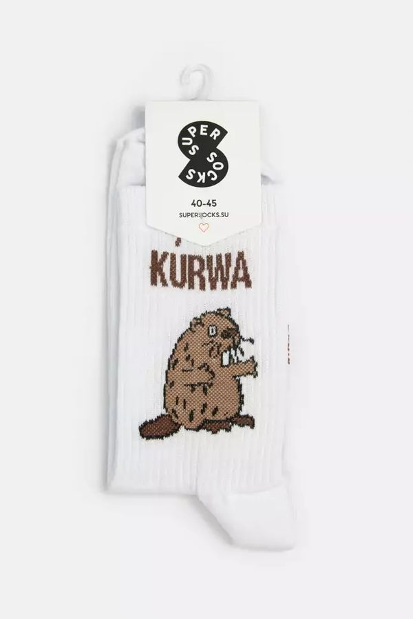 Носки SUPER SOCKS Бобер Курва (размер 40-45)