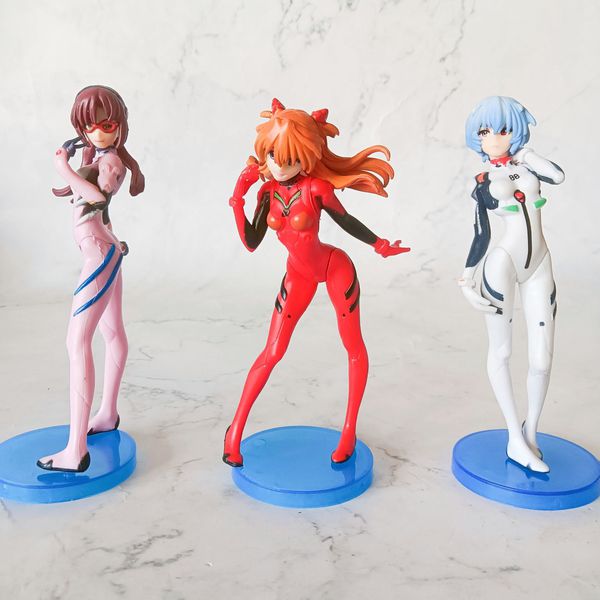 Фигурка Евангелион - Рей Аска и Мари - набор (Evangelion - Rei Asuka Mari Makinami) 13 см изображение 2