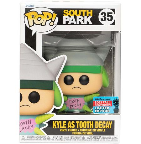 Фигурка Funko POP! Южный Парк - Кайл Кариес Эксклюзив (South Park Kyle As Tooth Decay NYCC 2021 Exc) изображение 2