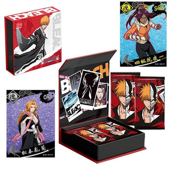 Коллекционные карточки Bleach Premium Red 3 штуки в бустере (Блич)