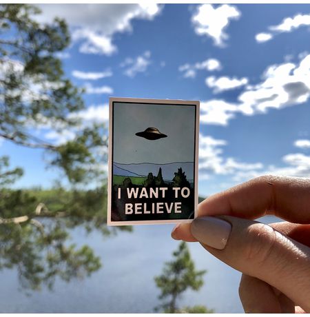 Стикер I Want To Believe STICKERS.ONE