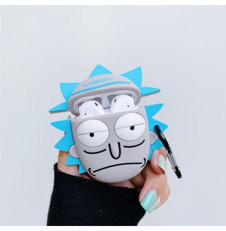 Чехол для Airpods Рик и Морти: Рик (Rick and Morty)
