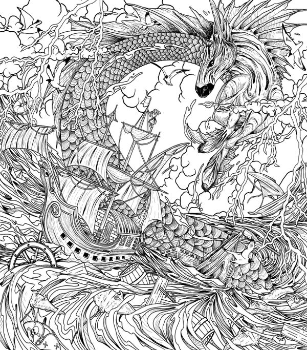 Раскраска-антистресс. Затерянные миры изображение 3