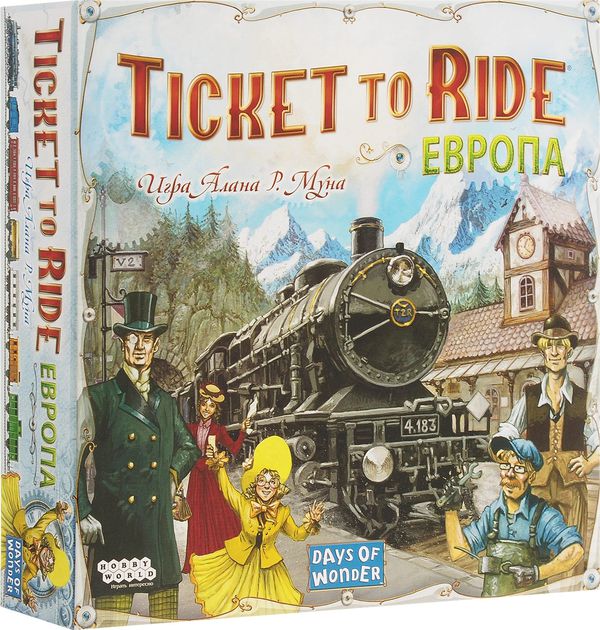 Настольная игра Ticket to Ride: Европа (Билет на поезд 3-е русское издание)