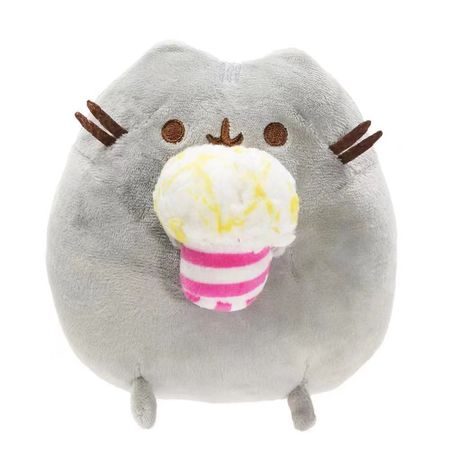 Мягкая игрушка Кот Пушин с попкорном (Pusheen Cat)