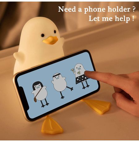 Светильник Утка с лапками (Duck Night Light) 13 см изображение 3