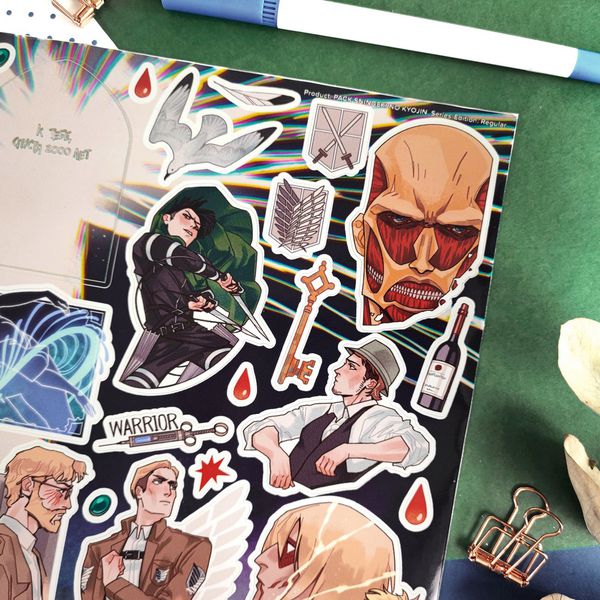 Стикеры Атака на Титанов (Attack on Titan) NKS изображение 2