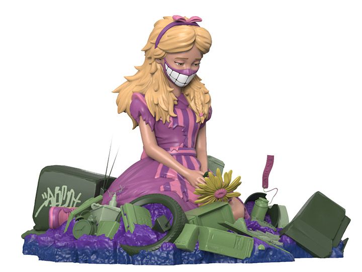 Фигурка Alice in Wasteland by ABCNT Acid Edition Exclusive светится в темноте