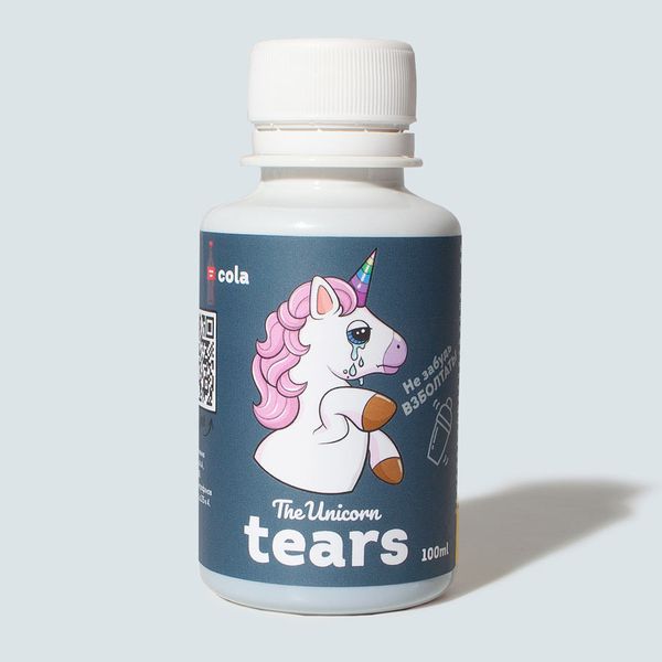 Сироп The Unicorn tears, Cola, с блестками