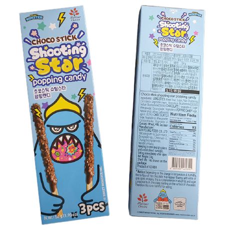 Палочки Sweet Monster Shooting star, шоколад со взрывной карамелью