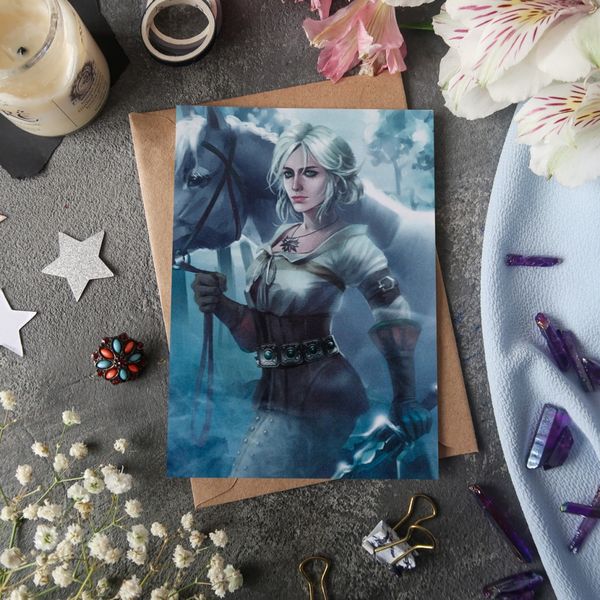 Открытка Ведьмак - Цири 2 15х10,5 см