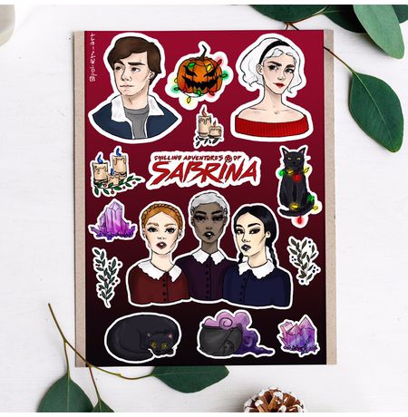 Набор стикеров Сабрина: Леденящие душу приключения