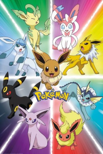 Постер Покемон - Эволюция Иви (Pokemon - Eevee Evolution)