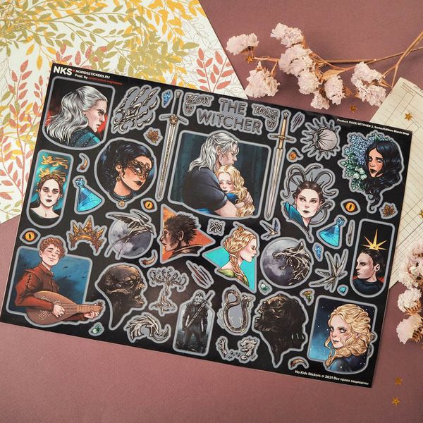 Набор стикеров Ведьмак 2 (Witcher 2)