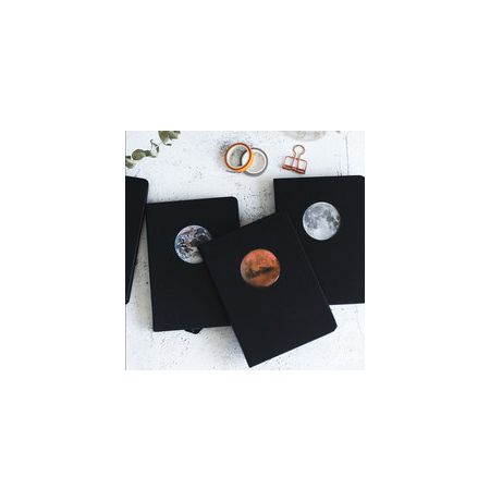 Блокнот Планеты - Марс, черные листы, 13х18 см